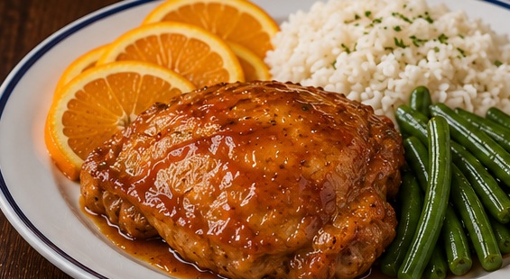 Baked Orange Ginger Chicken