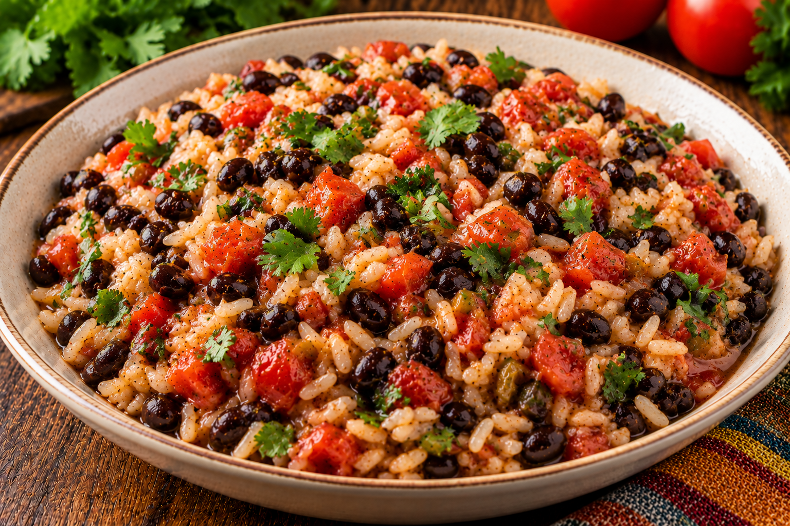 Cilantro Black Beans and Rice