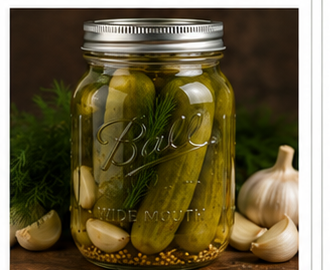 Whole Garlic Dill Pickles