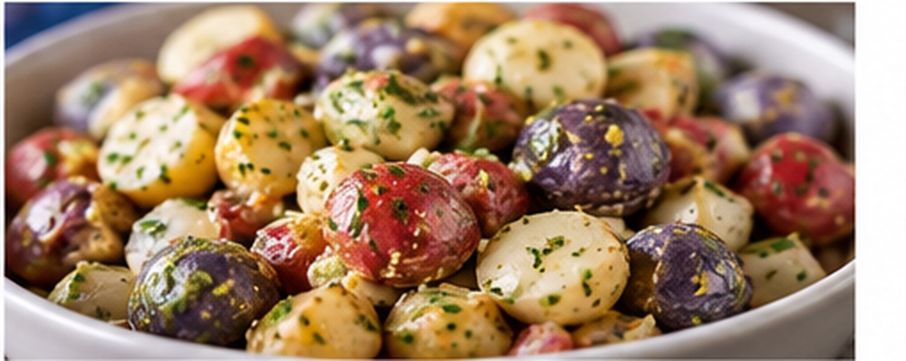 Garlic Mustard Potato Salad