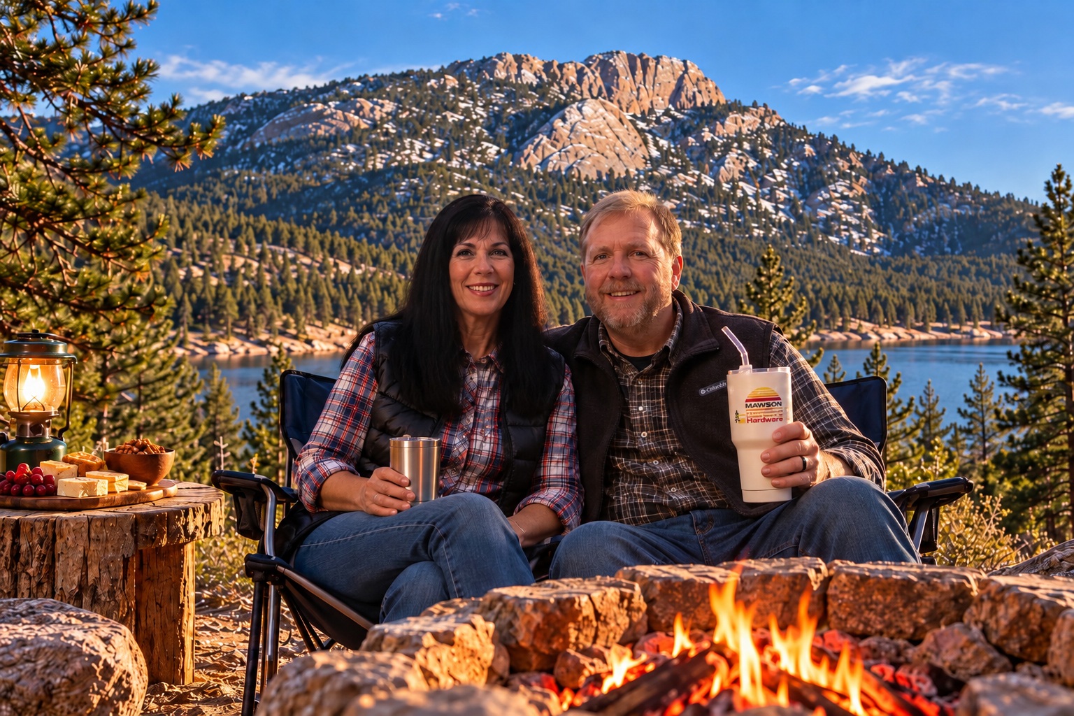 Gramps and his wife enjoying the outdoors near Horsetooth Rock
